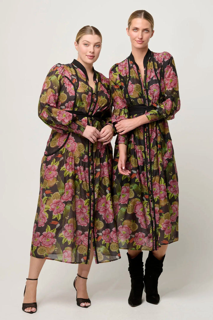Esmeralda Midi Dress - Winter Granadilla