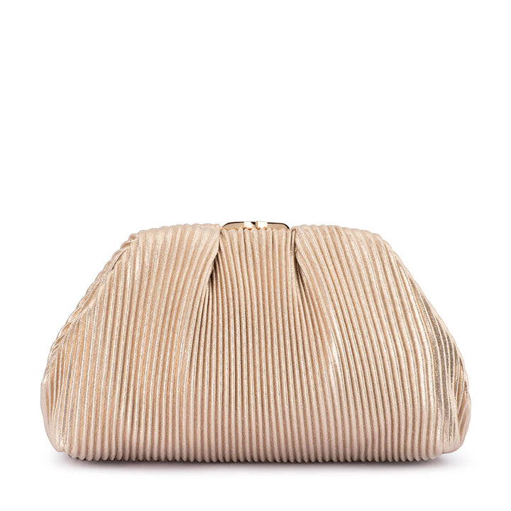 Naomi Pleated Clutch - Gold