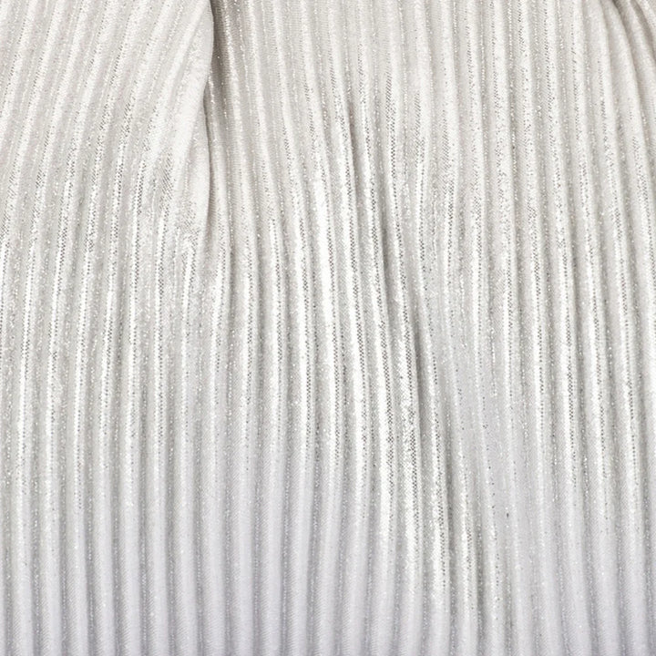 Naomi Pleated Clutch - Silver
