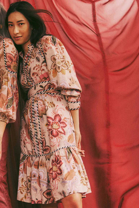 Atlas Linen Viscose Dress - Aries Floral