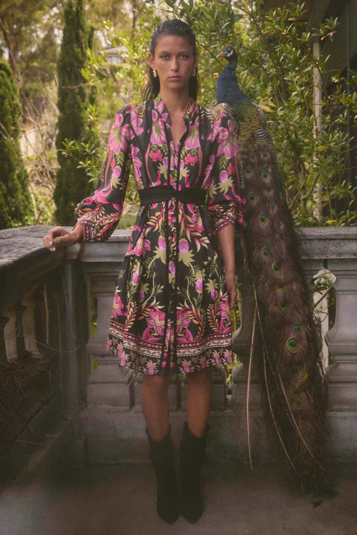 Once Was Aurelia Viscose Lace Dress Anthos Lotos