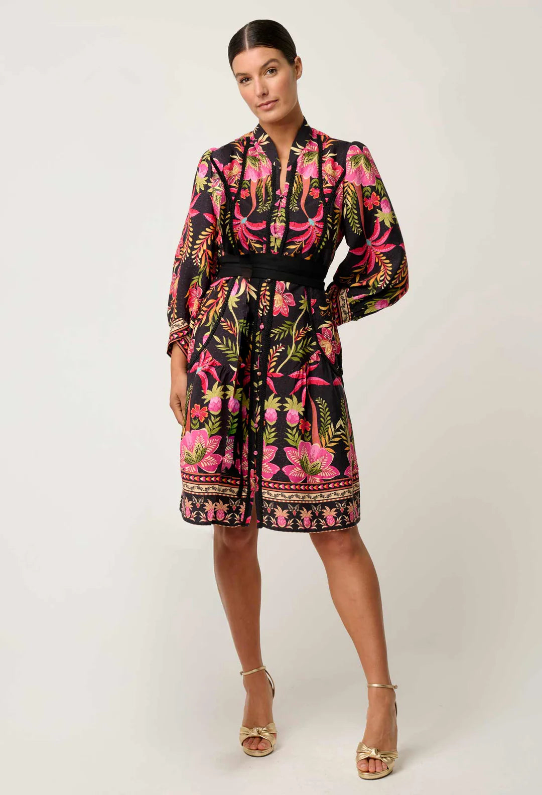 Once Was Aurelia Viscose Lace Dress Anthos Lotos
