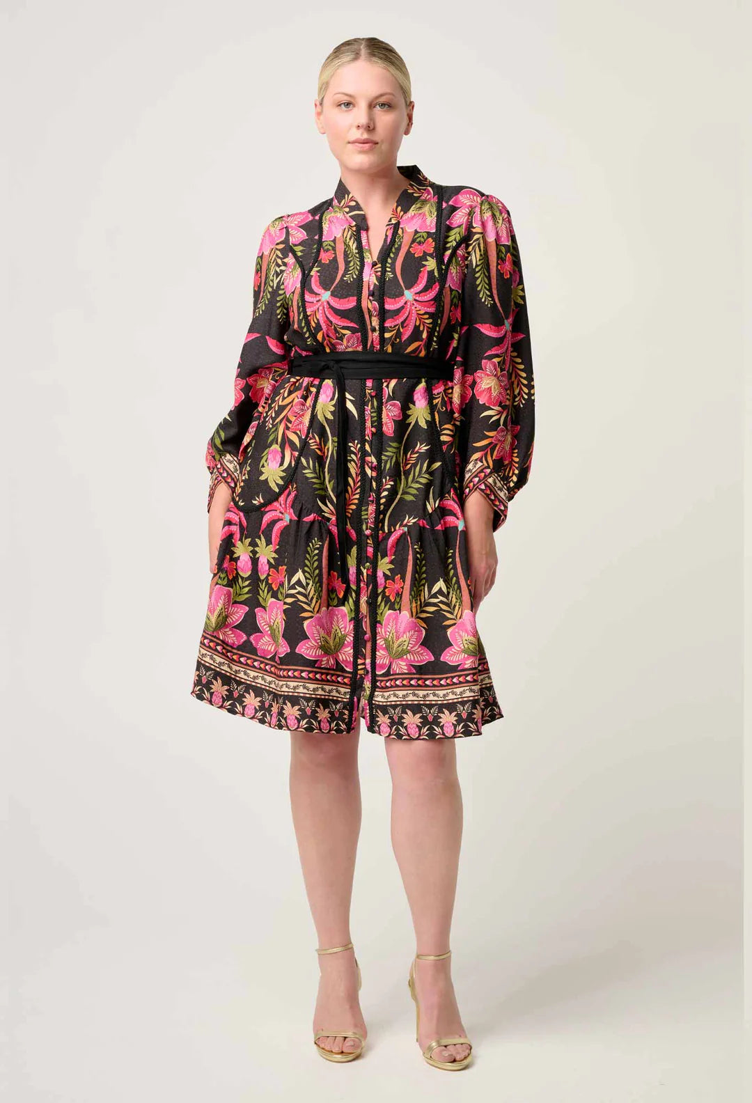 Once Was Aurelia Viscose Lace Dress Anthos Lotos