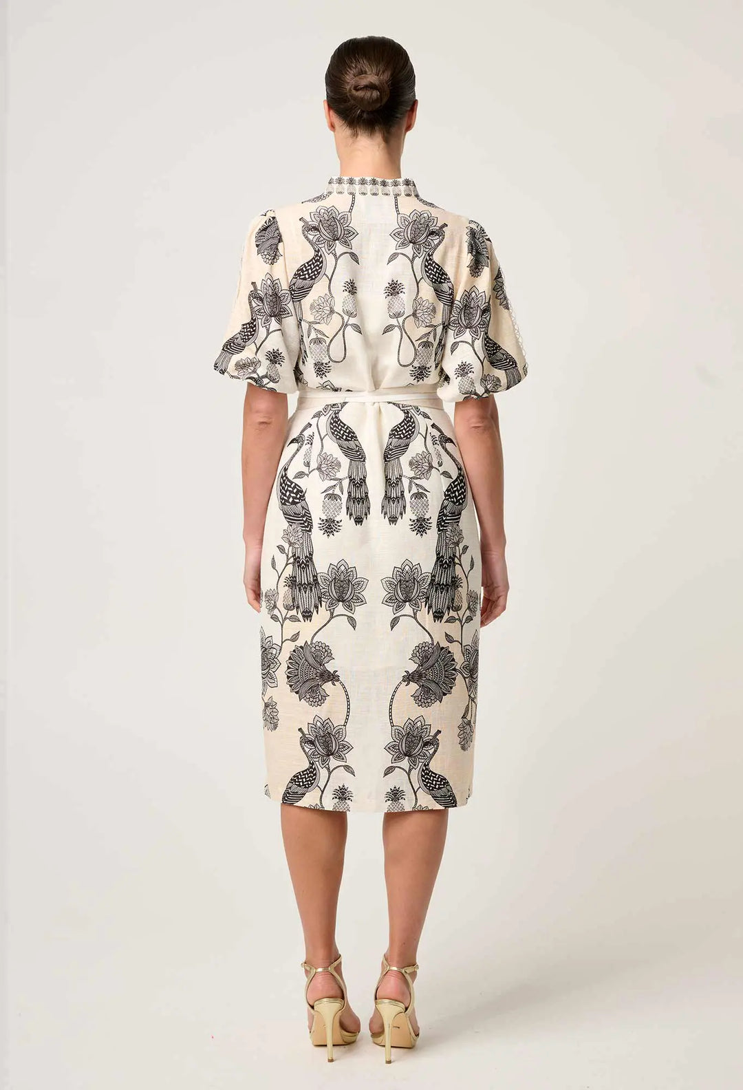 Gaia Lace Trim Dress - Imperial Stone