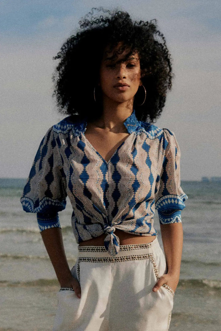 Once Was Oleander Blouse Marrakech Topaz