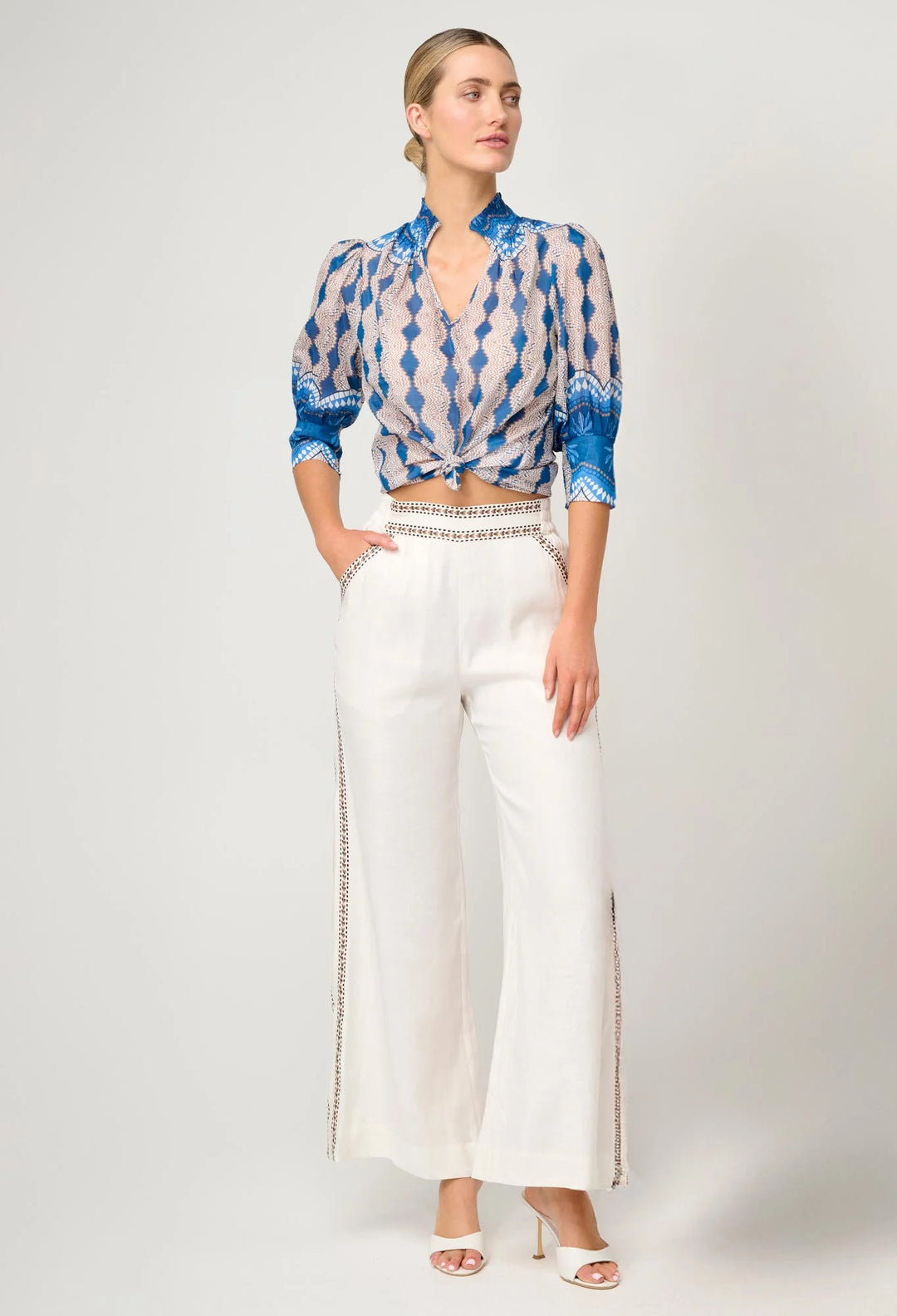 Oleander Blouse - Marrakech Topaz