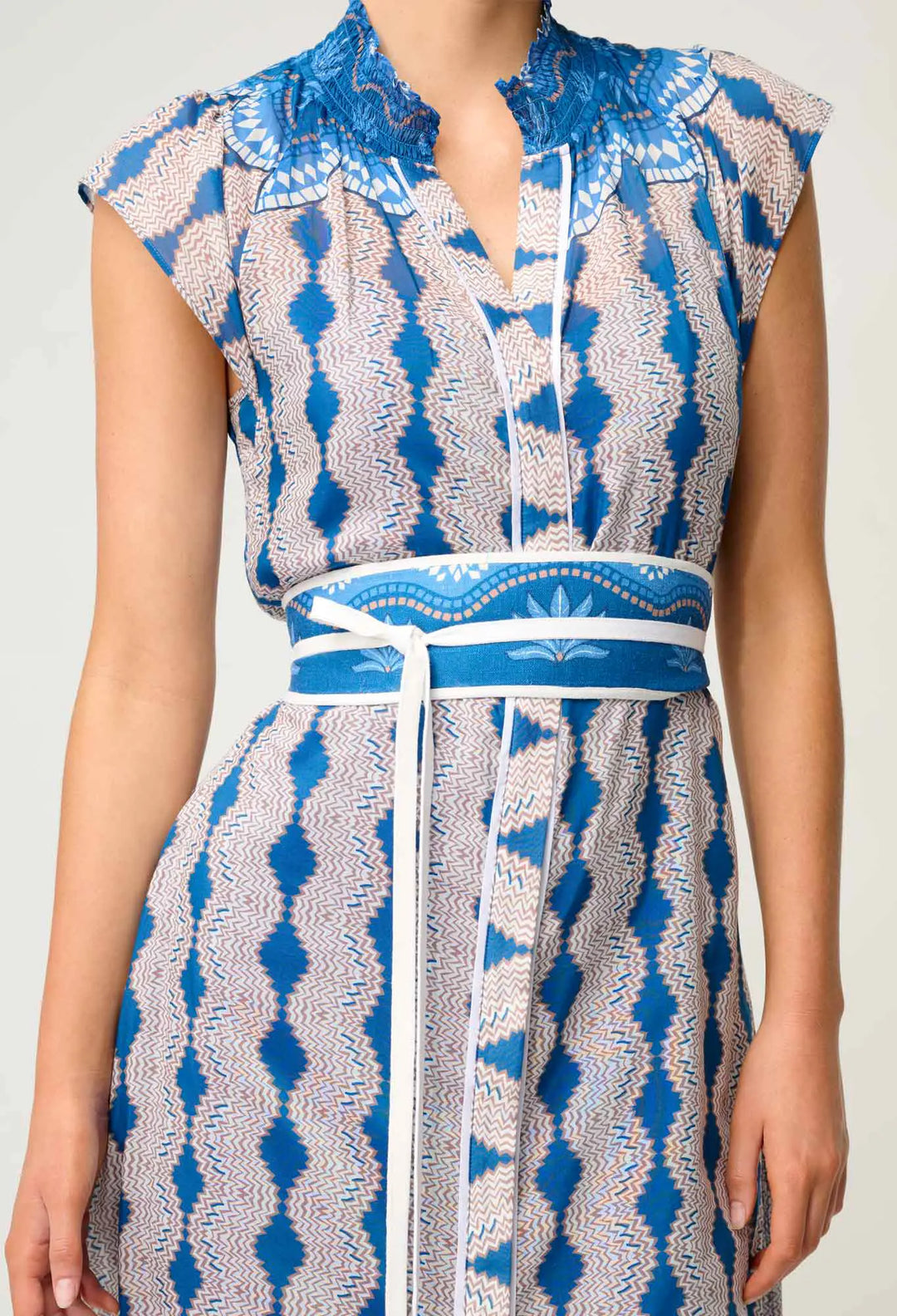 Rimal Fltter Sleeve Maxi Dress - Marrakech Topaz