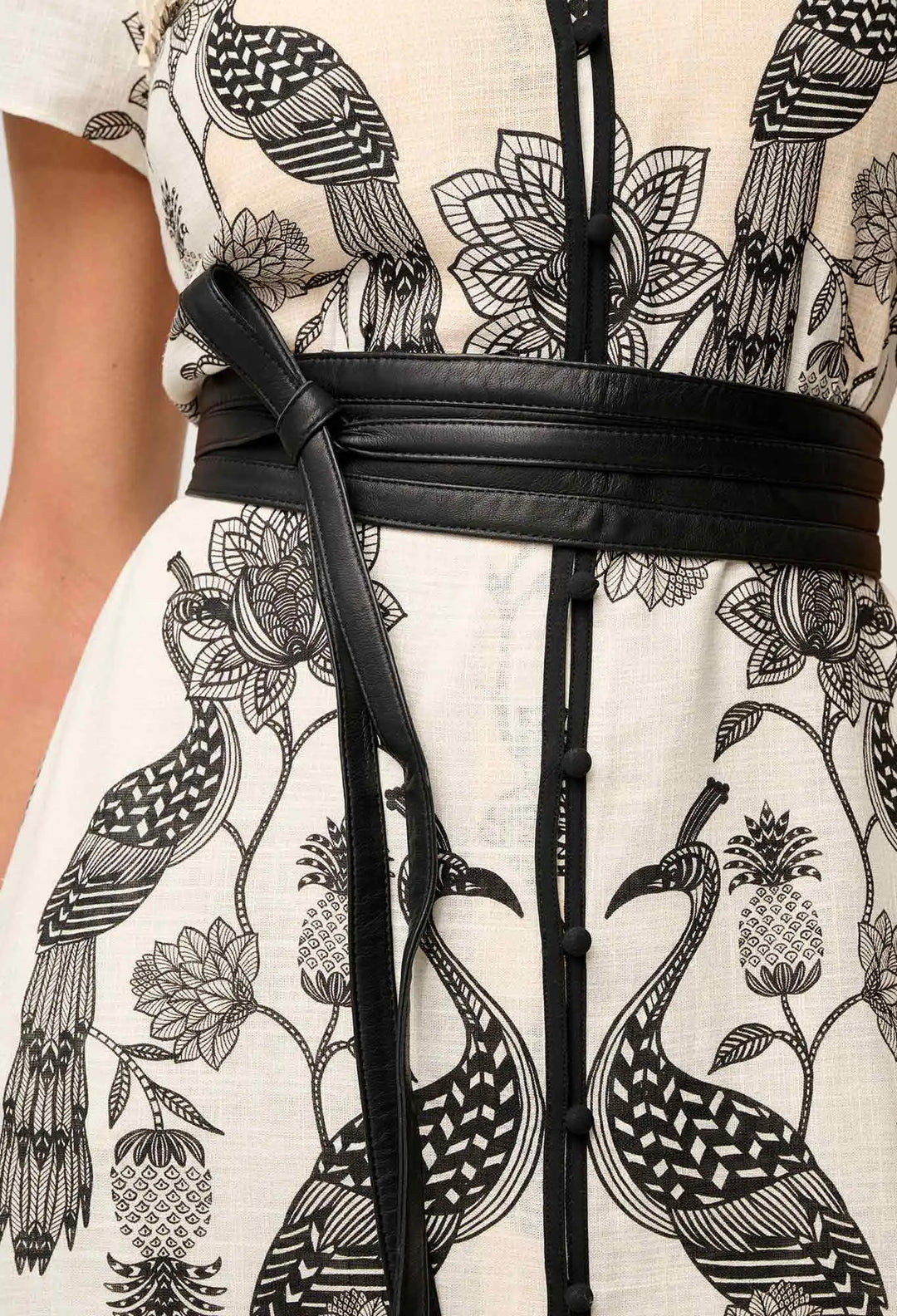 Xanthia Diamond Smock Placement Print Dress - Imperial Stone