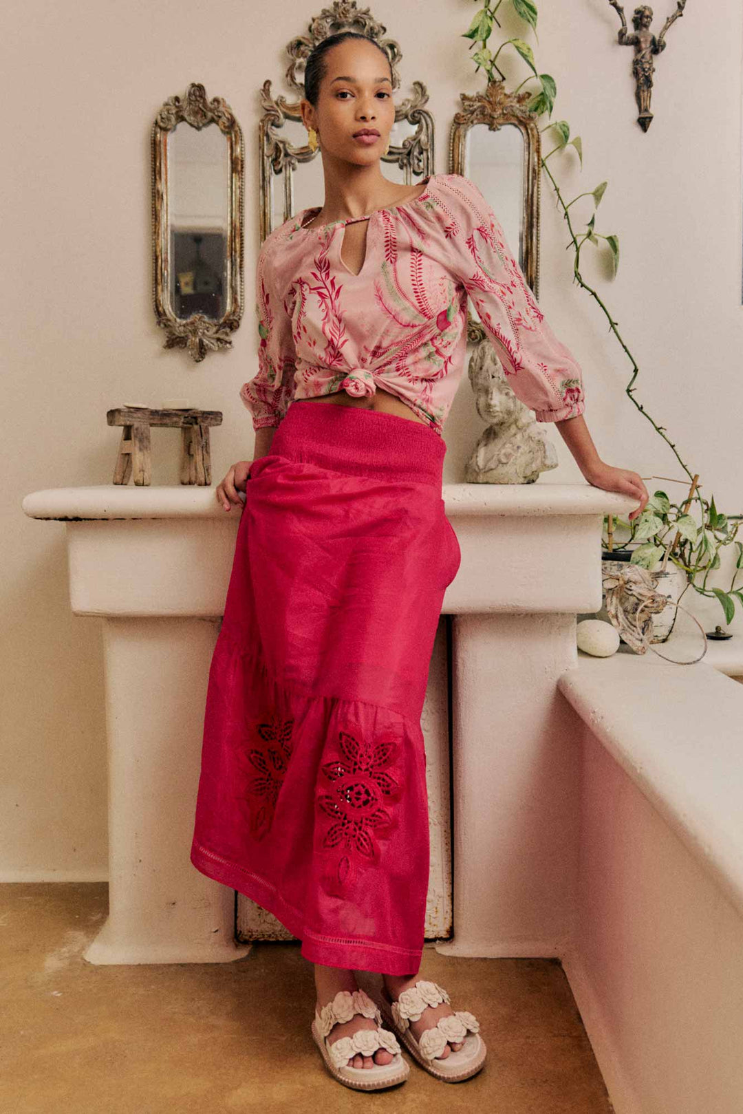 Once_Was_Cordelia_Skirt_Ruby