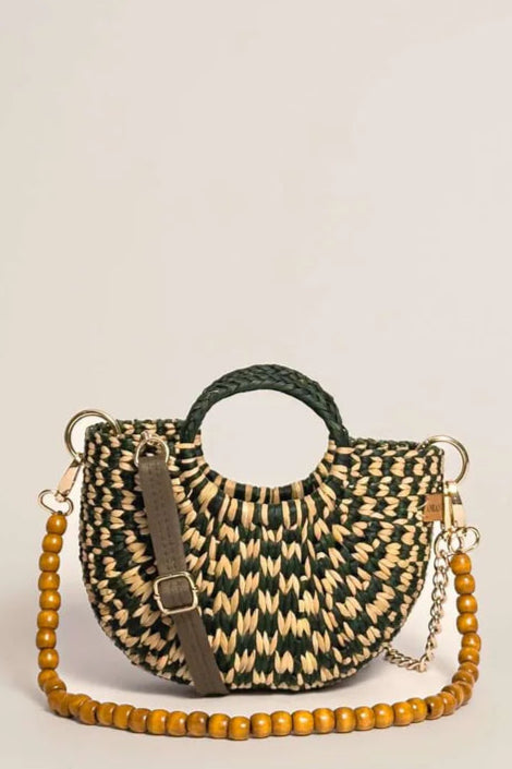 The New Fiesta Mini Bag - Checkered Olive Green