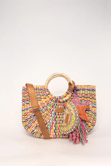 Gran Fiesta Coin Purse - Marbled Natural Carnival