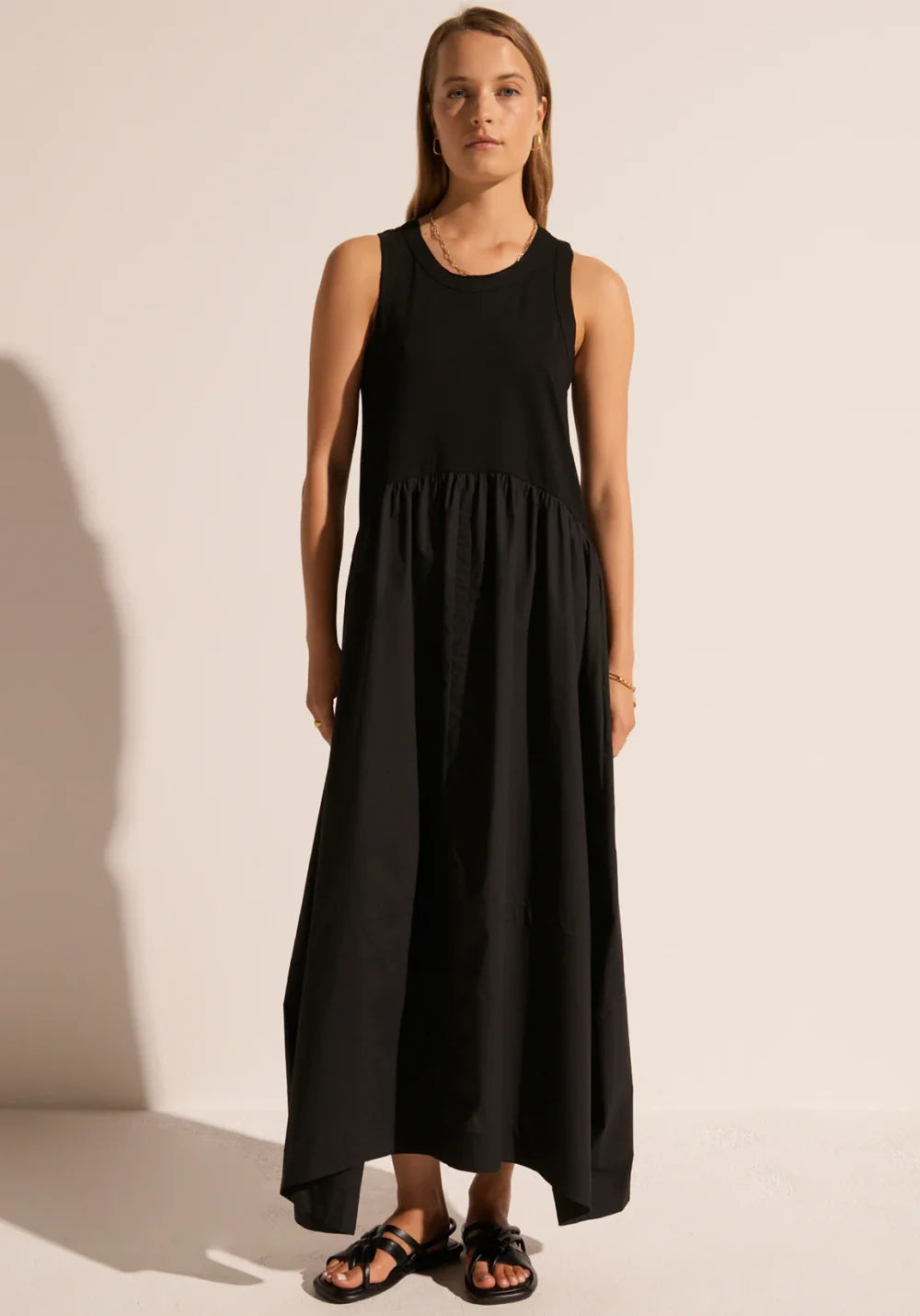 Toya Tank Dress - Black