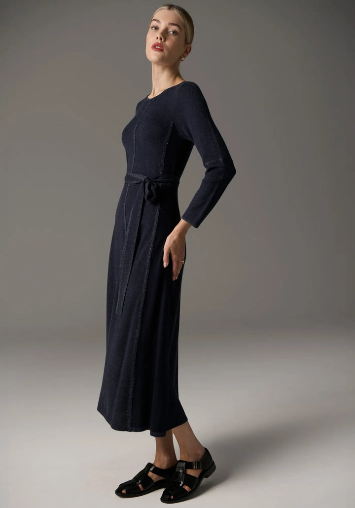 Lara Dress Lurex - Blue/Ink