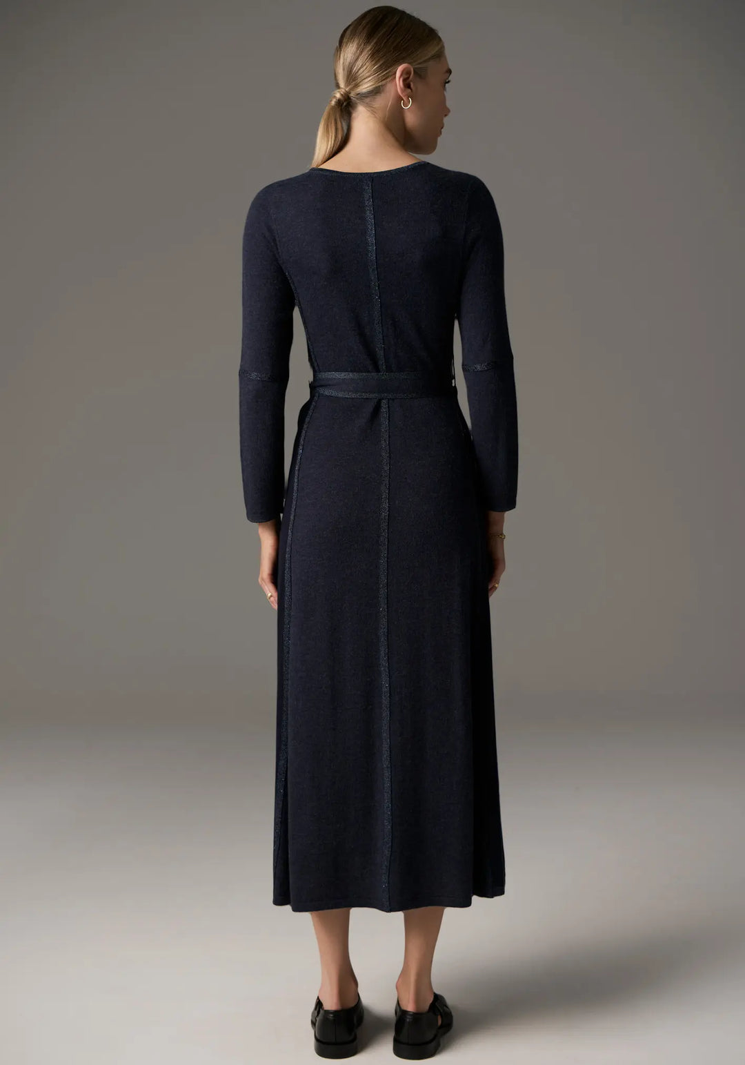 Lara Dress Lurex - Blue/Ink