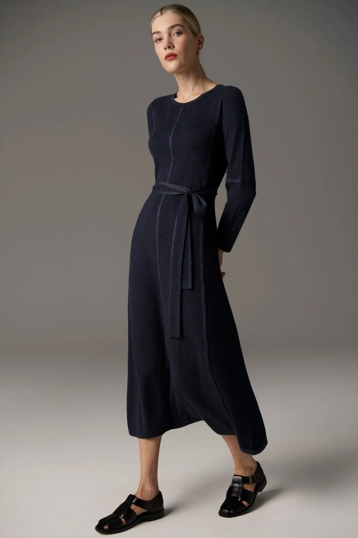 Lara Dress Lurex - Blue/Ink