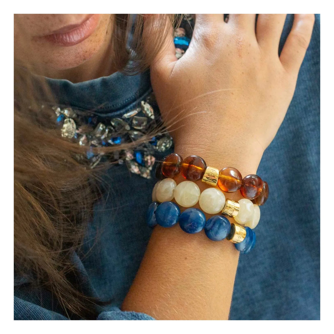 Bombom Resin Bracelet - Latte