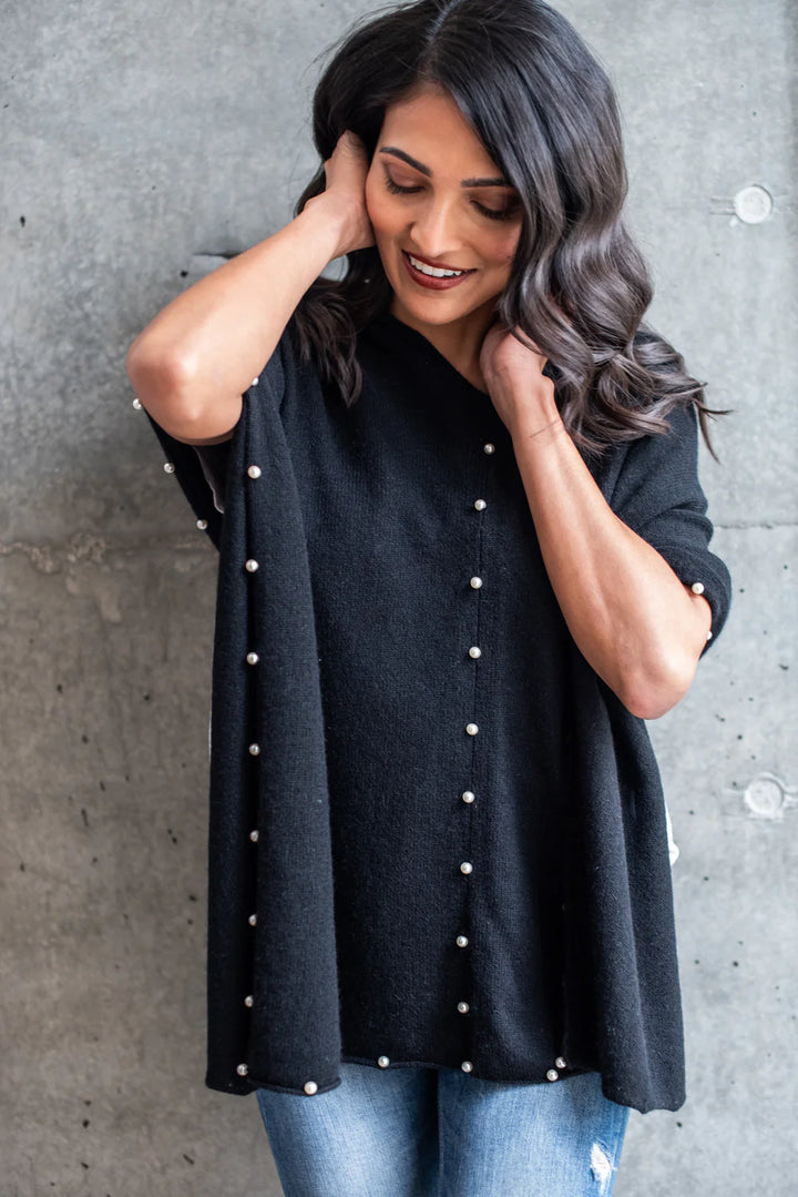 Cashmere Topper - Ebony Pearl