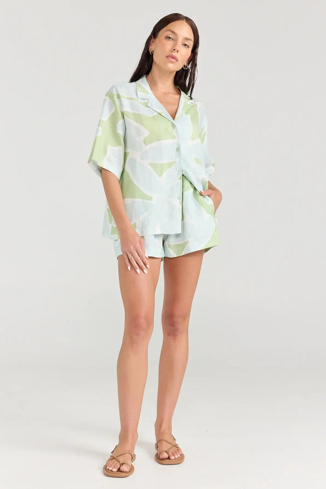 Pippa Ridley Angie Shirt Aloe Ivy