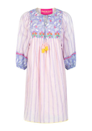 Stripes Dress Sleeves - Lilac