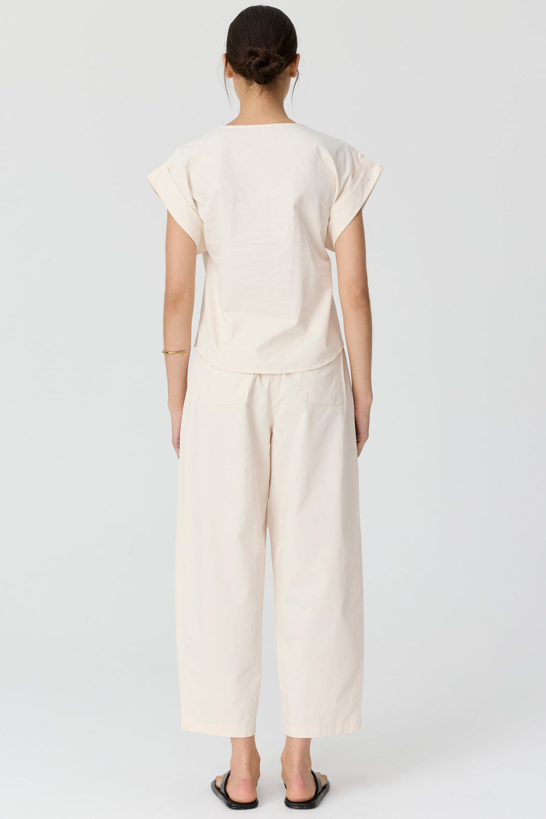 Alma Barrel Pant - Pebble