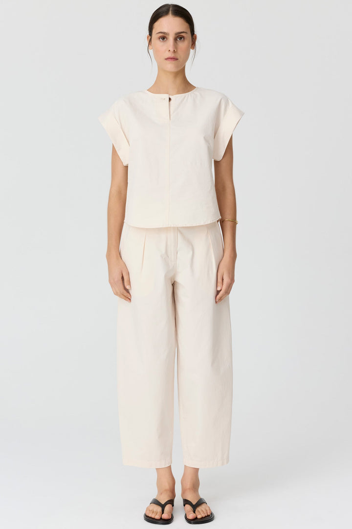 Alma Barrel Pant - Pebble