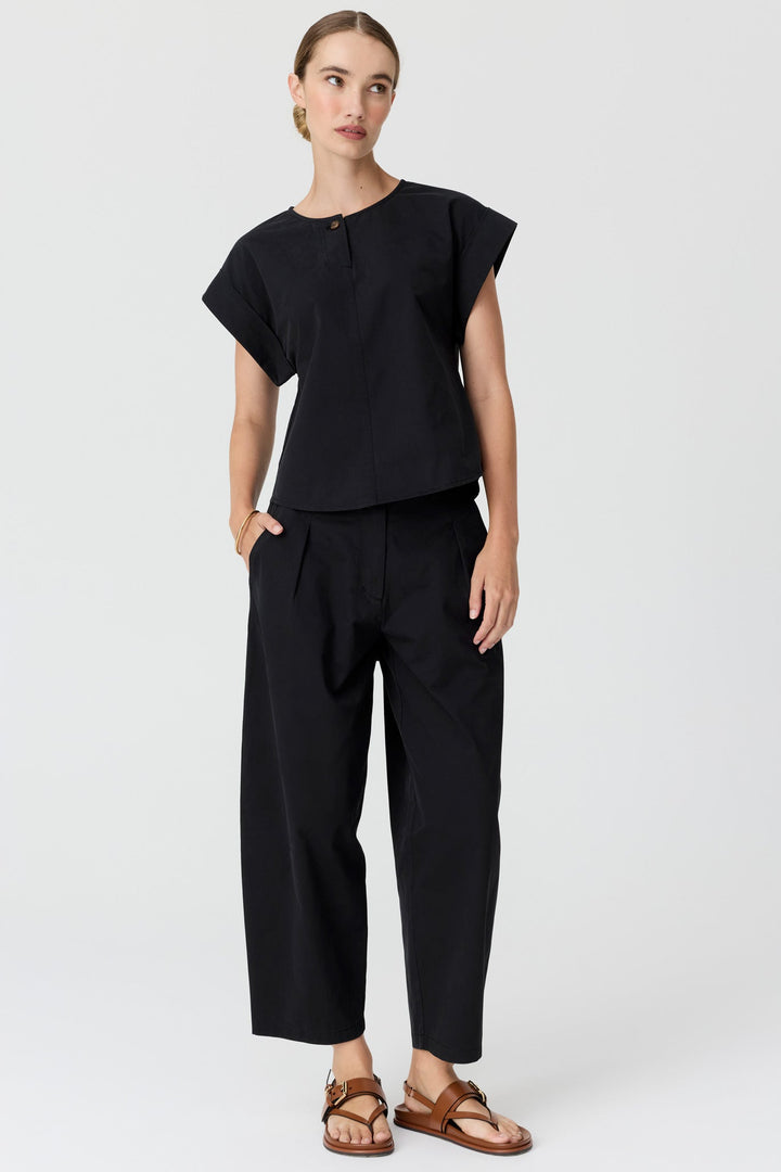 Alma Barrel Pant - Black