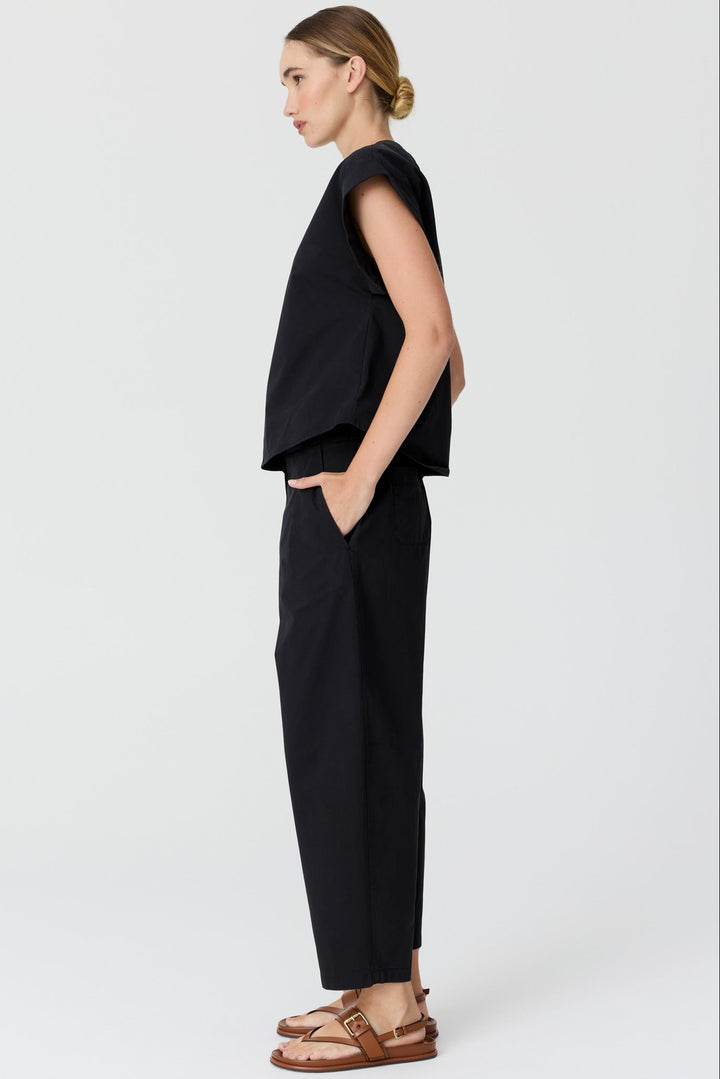 Alma Barrel Pant - Black