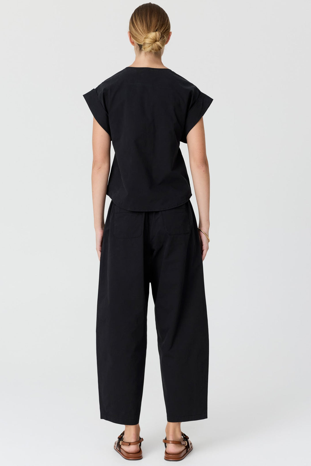 Alma Barrel Pant - Black