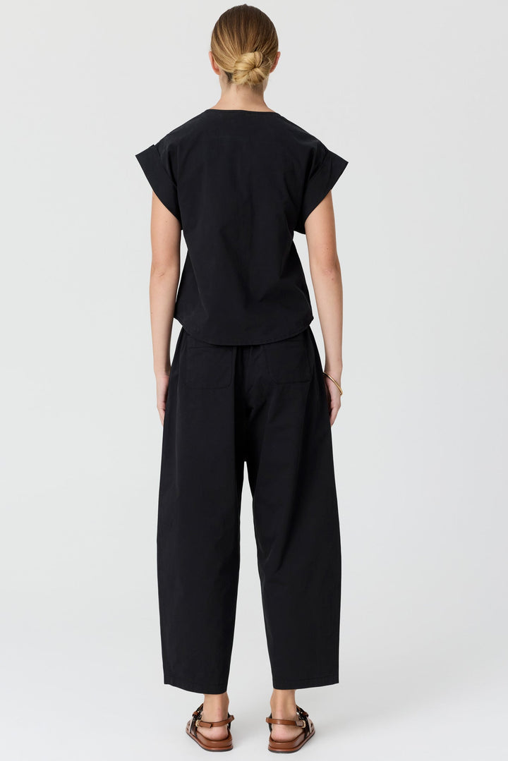 Alma Barrel Pant - Black