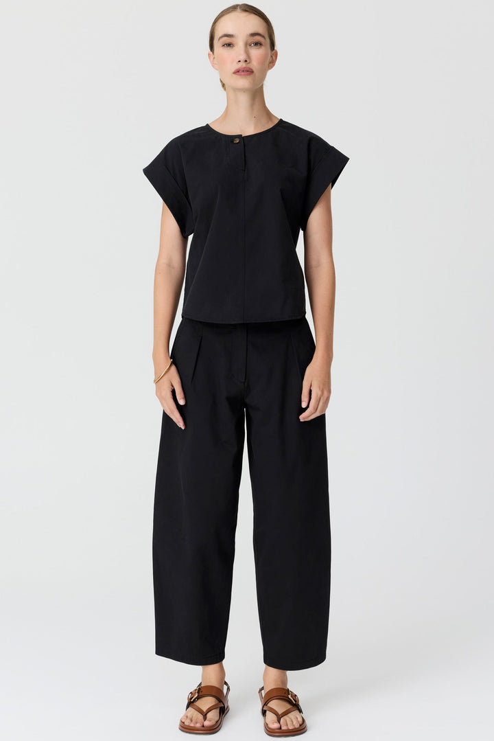 Alma Barrel Pant - Black