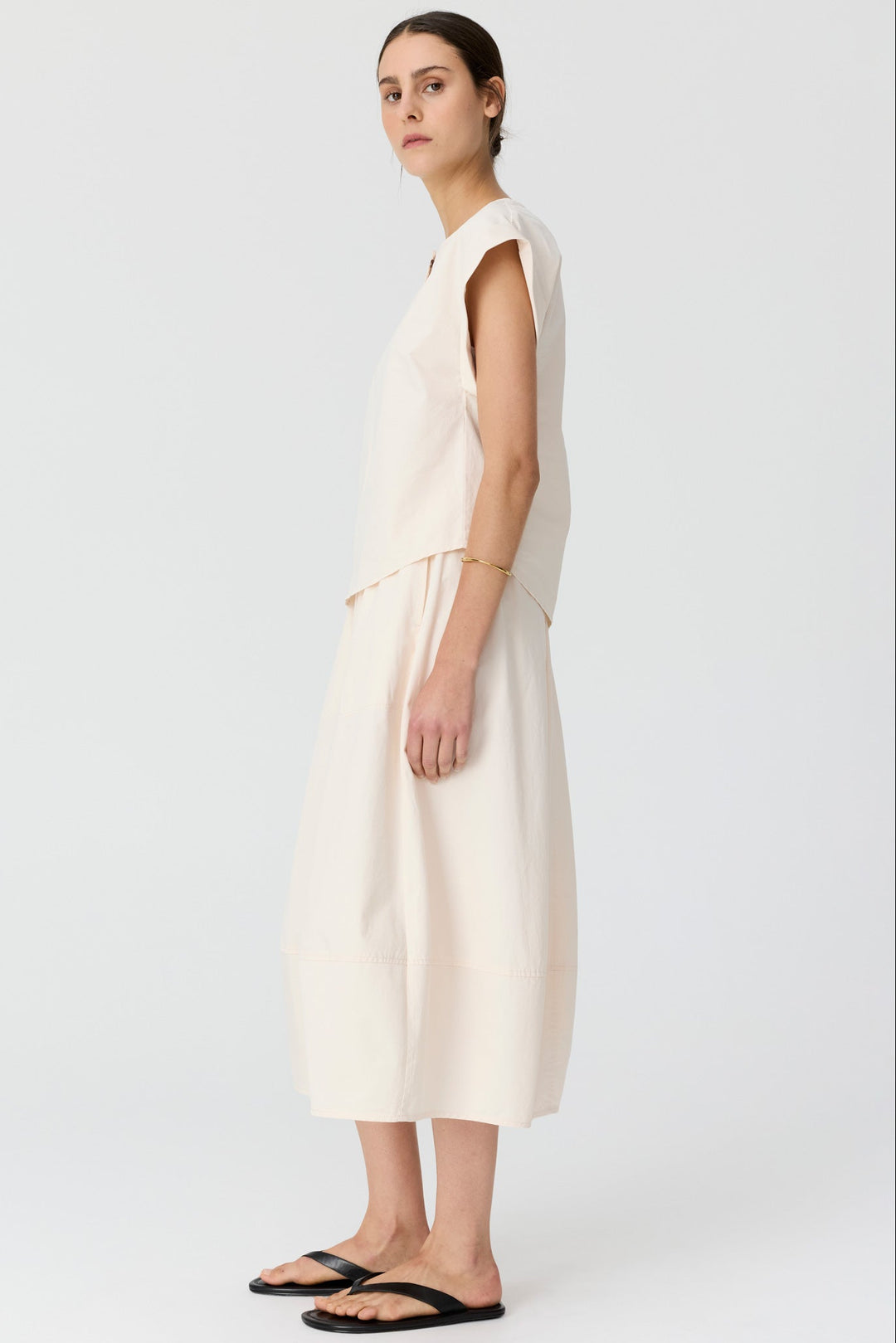 Alma Bubble Skirt - Pebble