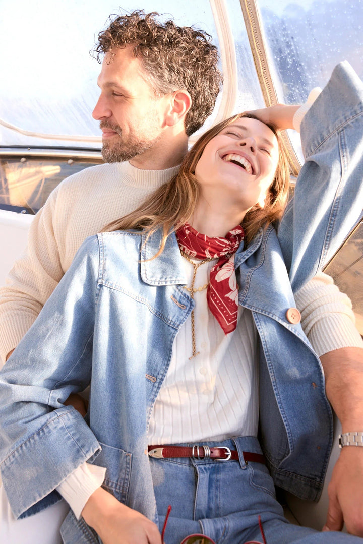 Andie Denim Jacket - Blue Wash