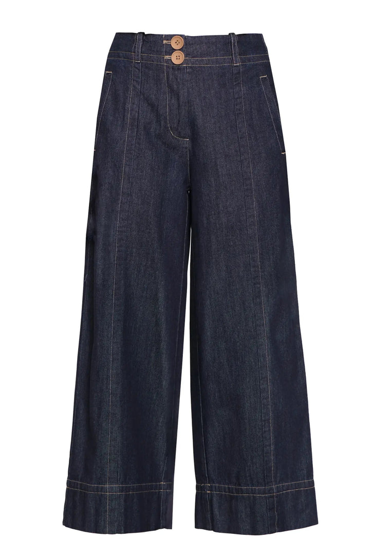 Pol Carsen Crop Pant Dark Wash