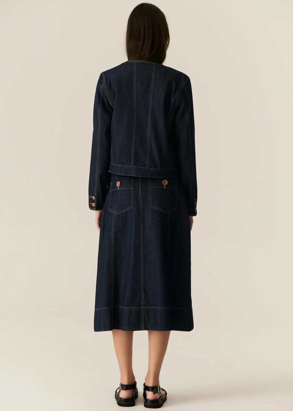 Pol Carsen Skirt Dark Wash