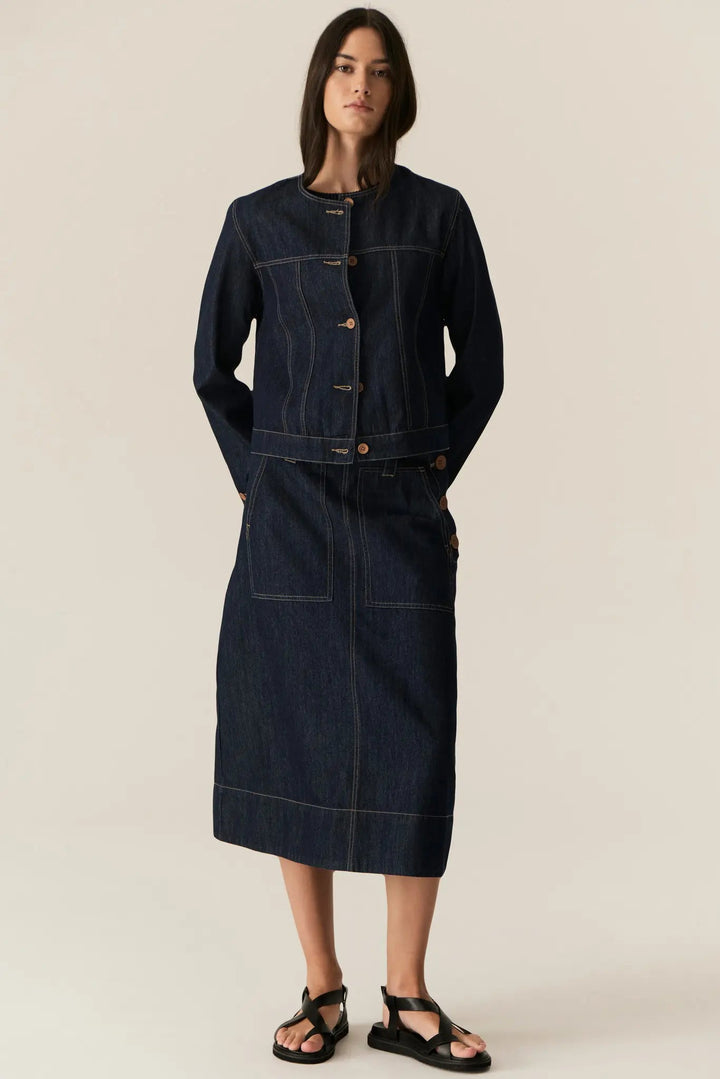 Pol Carsen Skirt Dark Wash