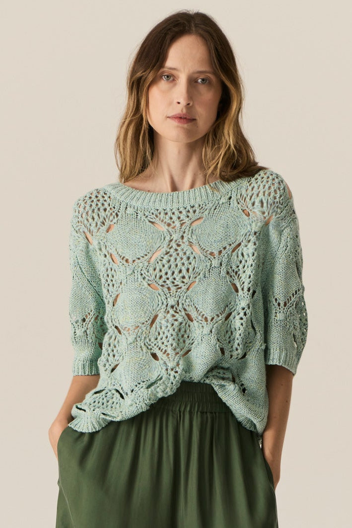 Pol Caruso Bobble Knit Mist