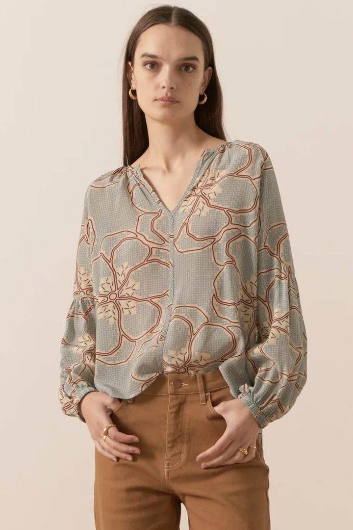 Adler Silk Top - Adler Print