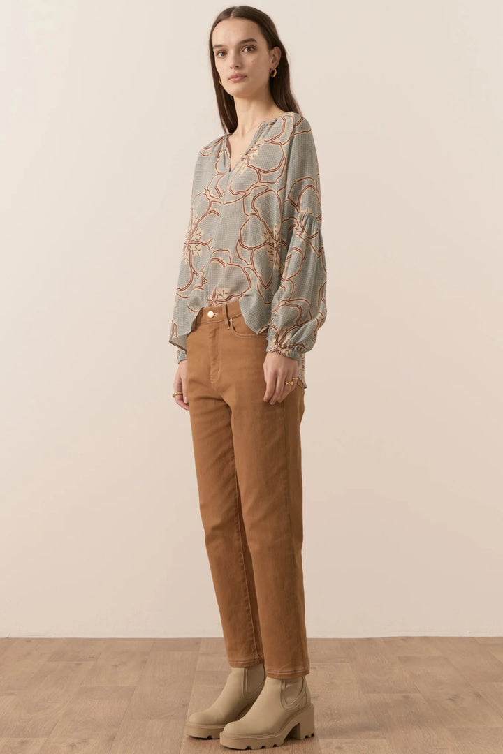 Adler Silk Top - Adler Print