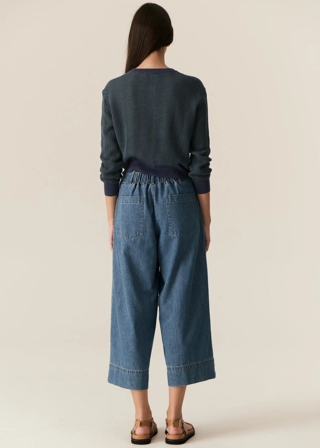 Carsen Crop Pant - Light Wash