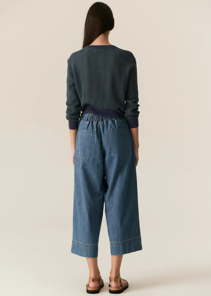 Carsen Crop Pant - Light Wash