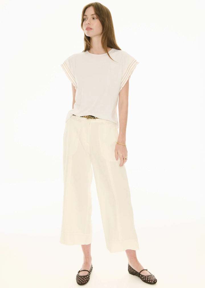Oskar Cropped Pant - Ivory