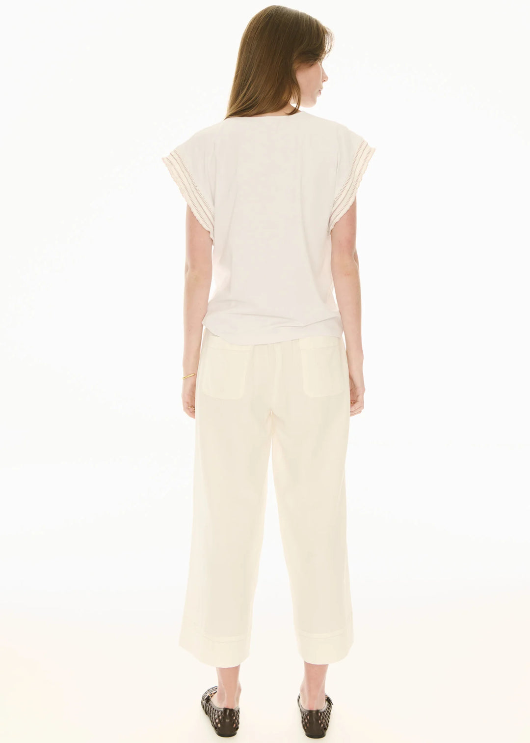 Oskar Cropped Pant - Ivory