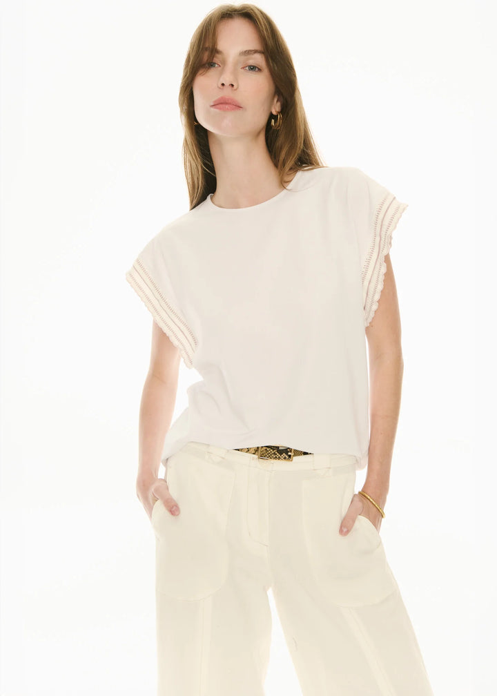 Oskar Cropped Pant - Ivory