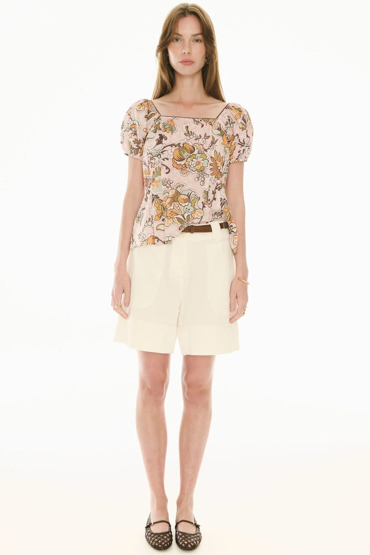 Pol Clothing Oskar Short Ecru