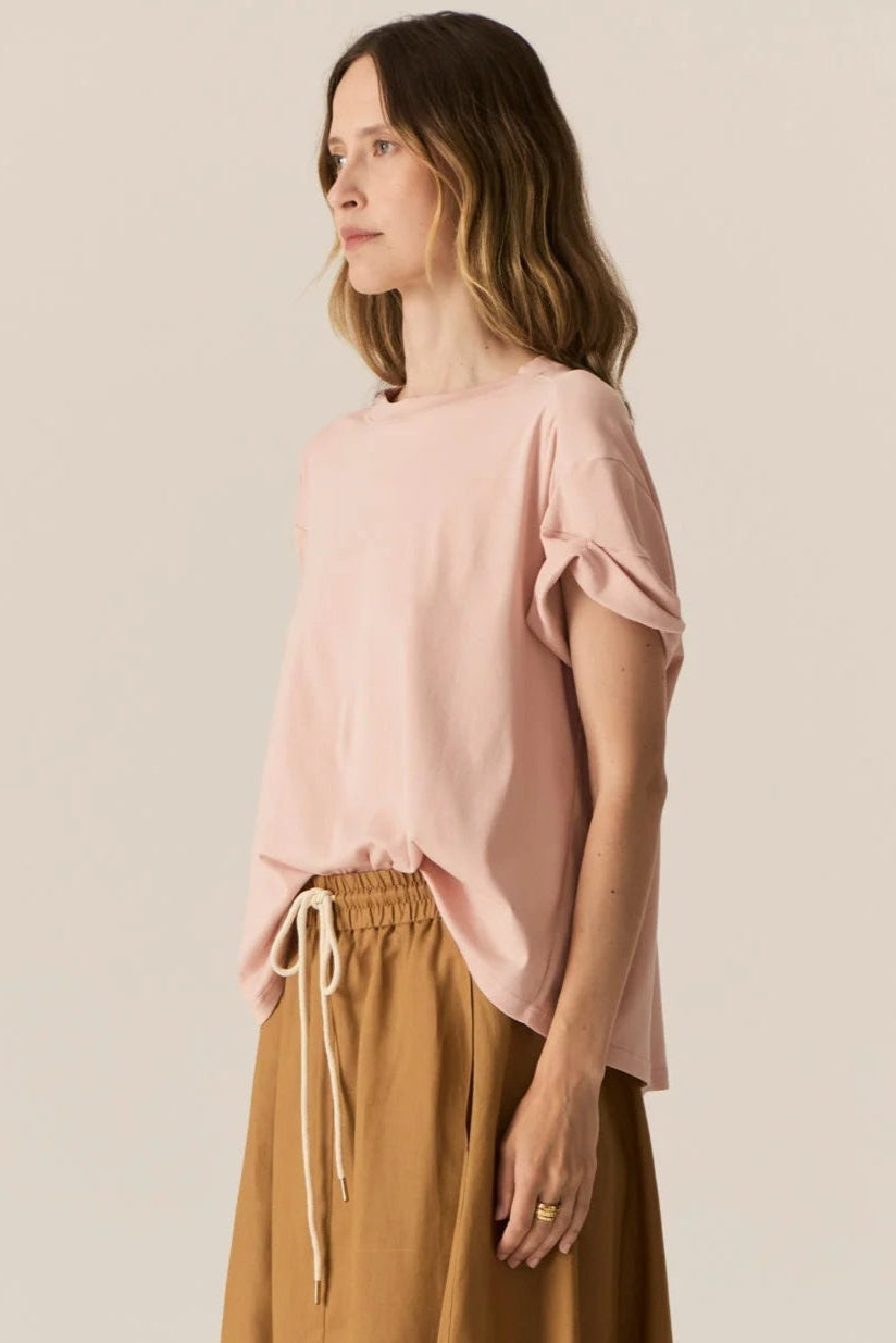 Pol Clothing Zone Cap Tee Blush