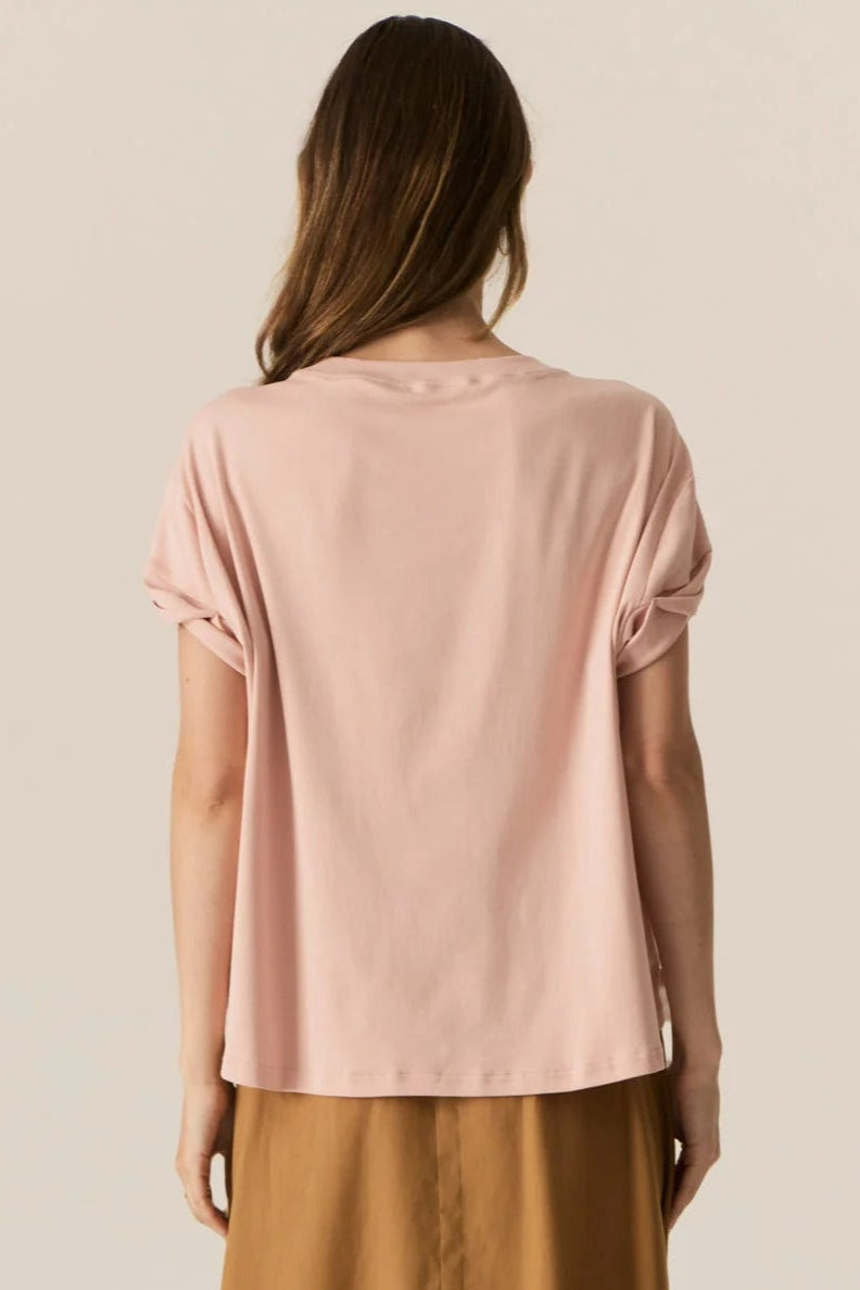 Pol Clothing Zone Cap Tee Blush