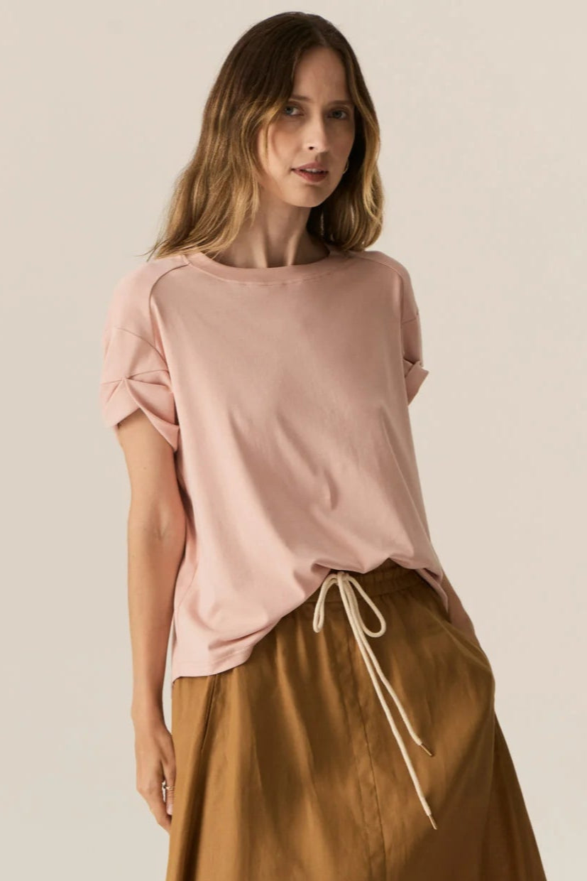 Pol Clothing Zone Cap Tee Blush
