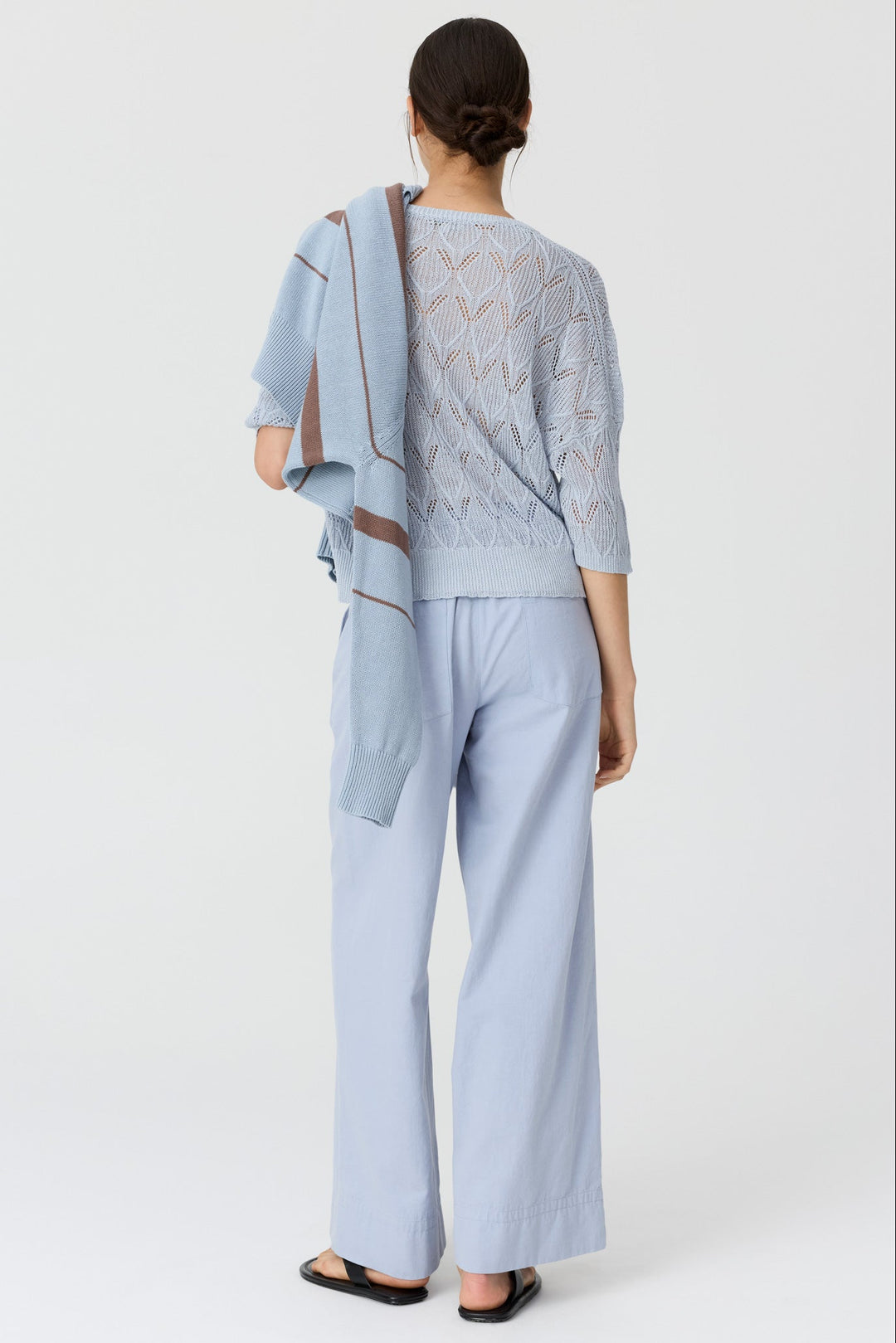 Rosin Pointelle Tee - Blue