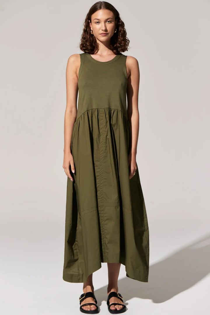 Toya Tank Dress - Khaki