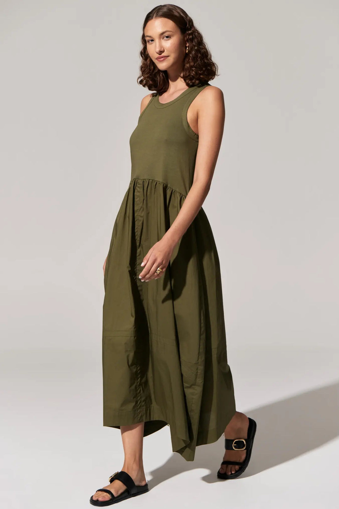Toya Tank Dress - Khaki
